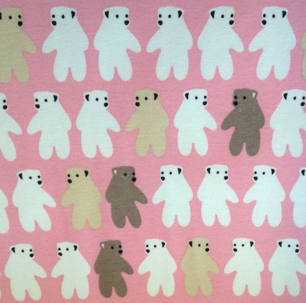 B-Ware Alpenfleece "ALPI" Bärenreihe rosa