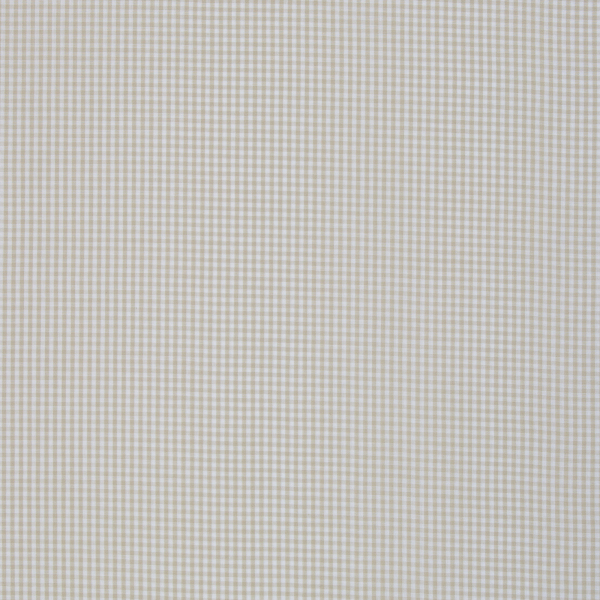 Baumwollstoff Vichykaro beige weiss