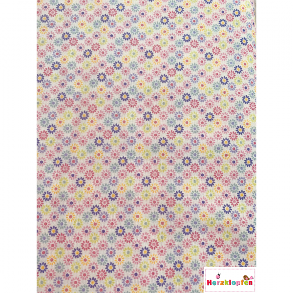 Baumwollstoff bunte Blümchen