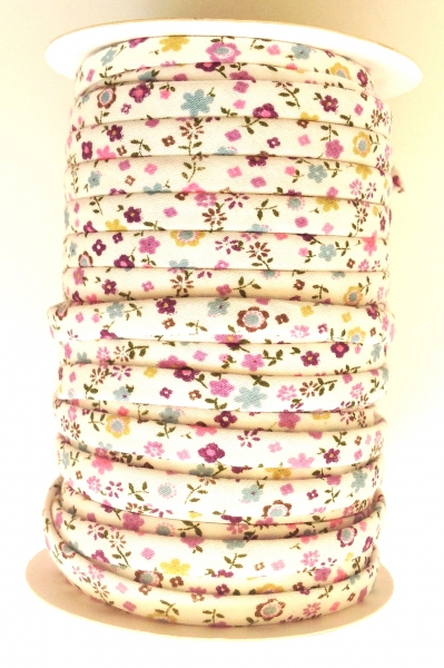 3 m Spaghetti Band mit kleinen Blumen