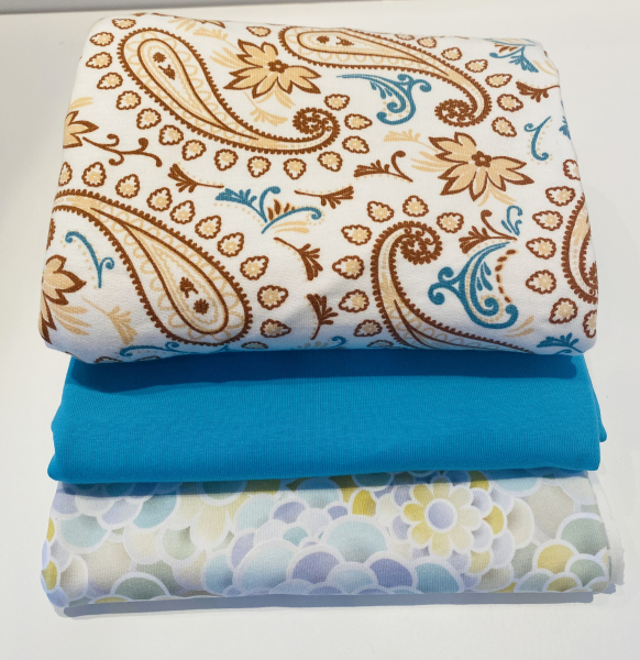 STOFFPAKET PAISLEY UND BLUMEN