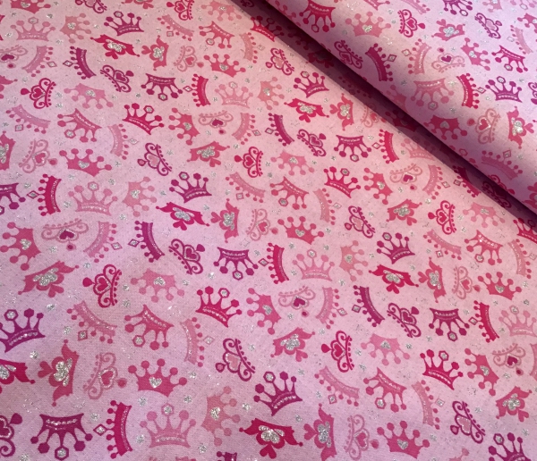 Baumwollstoff Pinke Prinzessin