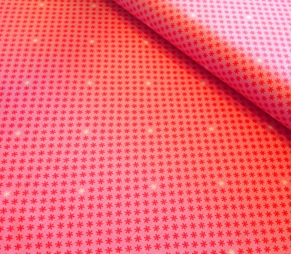 Stoff Sterne pink Baumwolle-