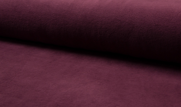 Baumwoll Fleece bordeaux