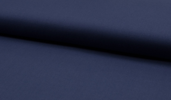 Baumwollstoff uni navy blue