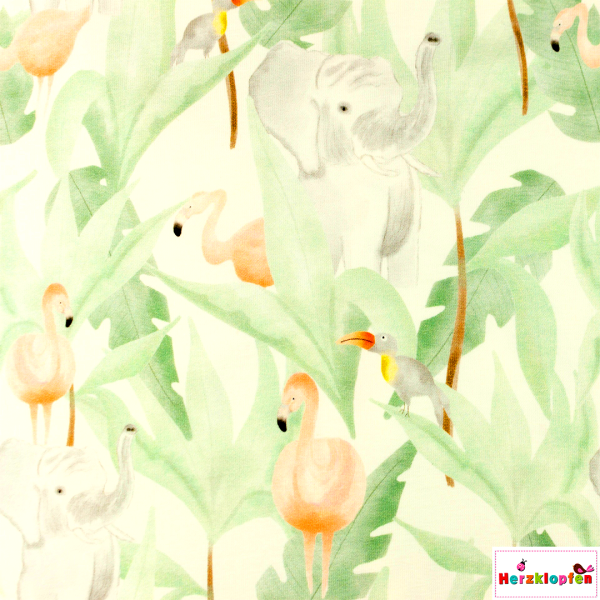 Jersey - Flamingos und Elefanten Mix Indra