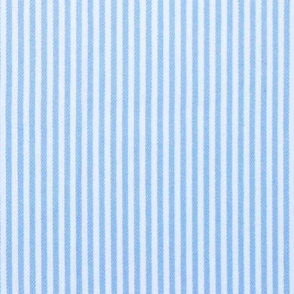 Jeansstoff gestreift hellblau-weiss