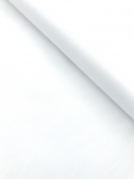Baumwollstoff uni weiss