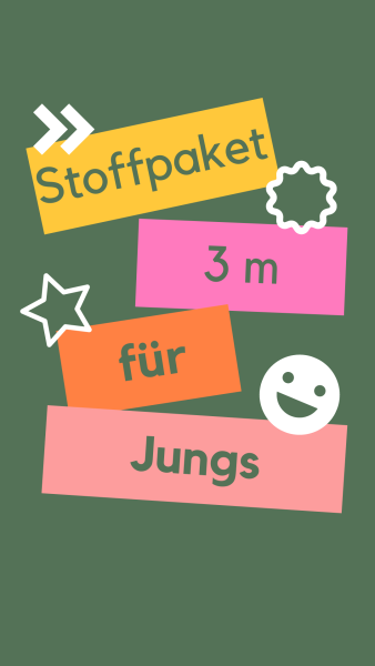 3 m STOFFPAKET FÜR JUNGS