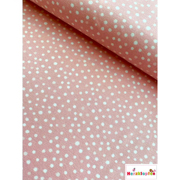 Baumwolljersey - Watercolor dots rosa - HILCO
