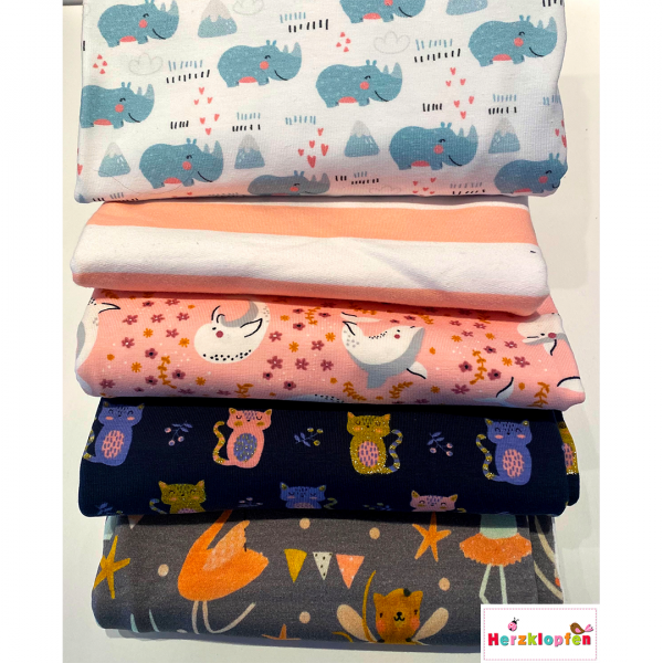 Jersey und French Terry Rest-Stoffpaket-