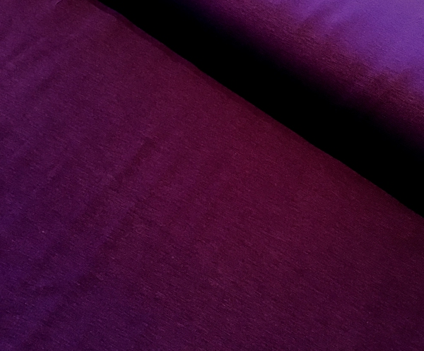 Baumwolljersey uni lila - dark purple