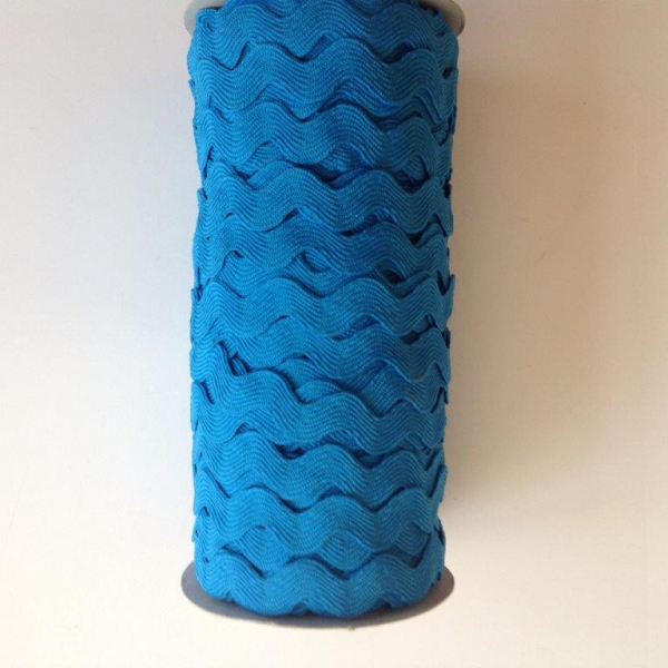 3 m Zackenlitze azur blau 15 mm