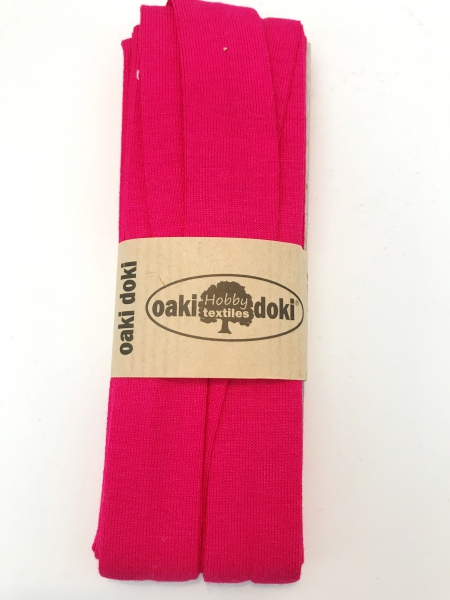 3 m Jersey Schrägband - oaki doki - pink