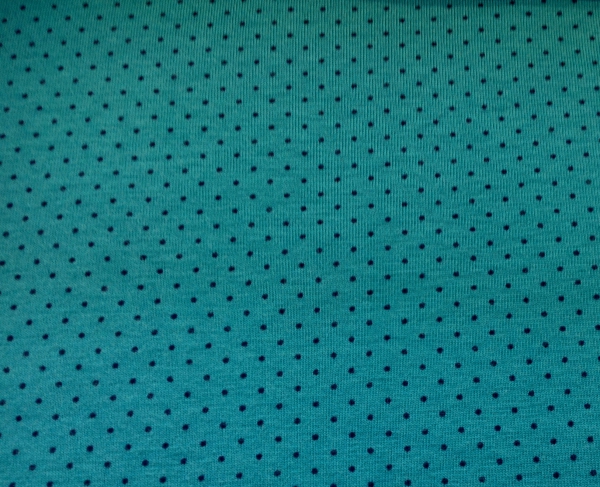 Jersey Bio Stenzo - petrol kleine Punkte