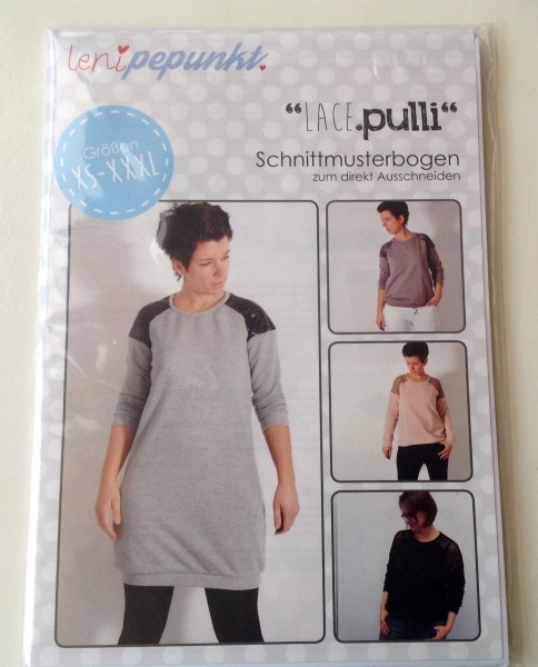 Leni P.Punkt Schnittmuster Leni P.Punkt - LACE-Pulli XS-XXXL