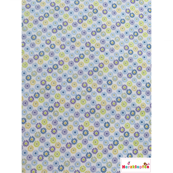 Baumwollstoff bunte Blümchen