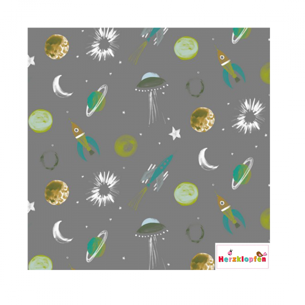 French Terry digital - Rock grey