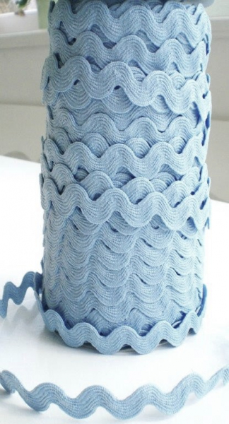 3 m Zackenlitze hellblau 15 mm