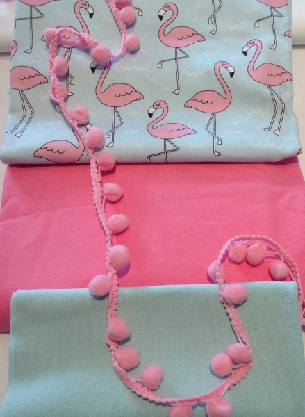 Stoffpaket Jersey Flamingos von Frl. von Julie