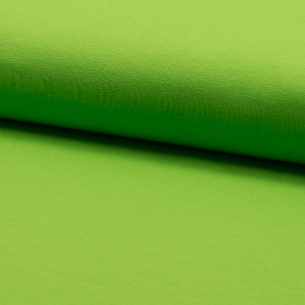 Baumwolljersey uni lime