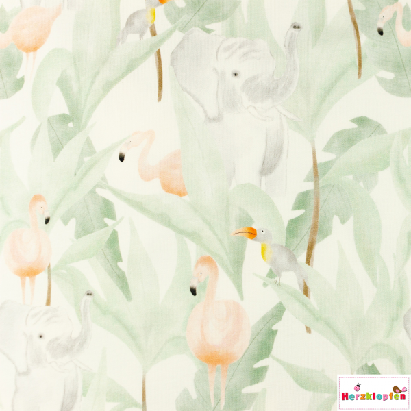Jersey - Flamingos und Elefanten Mix Indra