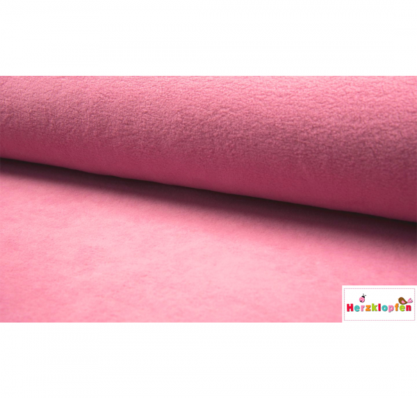 Baumwoll Fleece altrosa